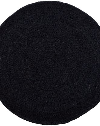 Dixie Ella Bordsunderlägg 38 Cm - Bordstabletter & Glasunderlägg Jute Pure Black