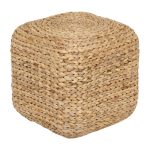 Dixie Water Hyacinth Sittpuff Fyrkantig 39 Cm - Sittsäckar & Sittpuffar Vattenhyacint Natural