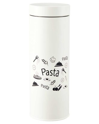 Dorre Cali Pastaburk - Förvaringsburkar & lock Kolstål Gräddvit