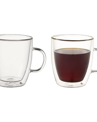 Dorre Kirk Kaffekoppar 2-pack - Kaffekoppar Glas Klar