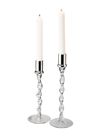 Dorre Twist Ljusstake 2-pack - Ljusstakar Glas Klar