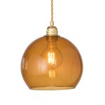 Ebb & Flow Rowan Pendellampa Ø22 Cm Toast/ - Taklampor Metall Guld