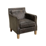 Nizam skinnfåtölj fudge