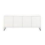 Englesson Line Skänk 4 Dörrar /krom - Skänkar & Sideboards Lackad Mdf Vit