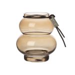 Ernst Curvy vas Kastanj 10x5.5 Cm - Vaser Glas Chestnut