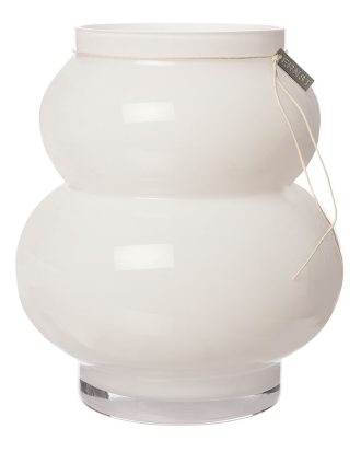 Ernst Curvy vas 21.5x12 Cm - Vaser Glas Vit