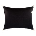 Ernst Kuddfodral Med Tofsar 60x50 Cm - Prydnadskuddar & Fodral Linne Svart