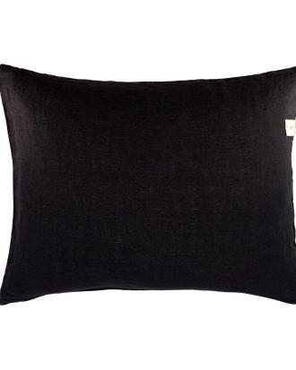 Ernst Kuddfodral Med Tofsar 60x50 Cm - Prydnadskuddar & Fodral Linne Svart