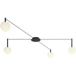 Estiluz Circ R30.2s2m Taklampa - Plafonder Glas Svart