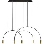 Estiluz Volta L78s.1d1t-w Pendel / Satin Gold / - Taklampor Aluminium Svart