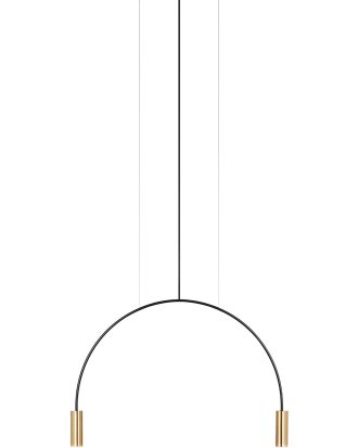 Estiluz Volta T-3535-w Pendel / Satin Gold / - Taklampor Aluminium Svart