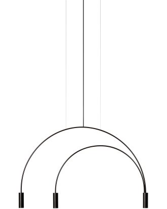 Estiluz Volta T-3536-w Pendel / / - Taklampor Aluminium Svart