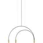 Estiluz Volta T-3536-w Pendel / Satin Gold / - Taklampor Aluminium Svart