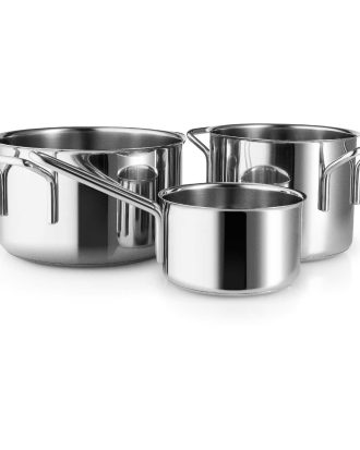 Eva Solo Set Kastrull & Grytor 3-pack - Grytor Rostfritt Stål
