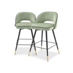 Cliff barstolar grön låg