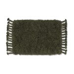 Ferm Living Amass Long Pile Matta Olive 70x50 Cm - Ryamattor Bomull Olive Green