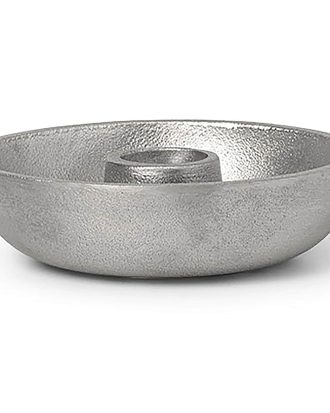 Ferm Living Bowl Single Ljusstake - Ljusstakar Gjuten Aluminium