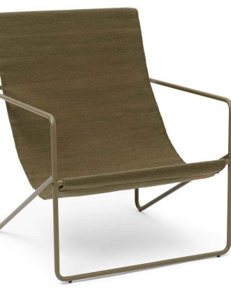 Ferm Living Desert Loungestol Olive / Olive - Matgrupper & Loungegrupper Återvunnen Pet Olivgrön