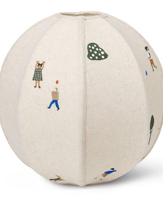 Ferm Living Kids The Park Lampskärm Broderad Textil Ø35 Cm - Lampskärmar Stål Multi