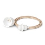Ferm Living sladd Pendellampa 4 m - Lampsladdar & Lampupphängning Textil Sand