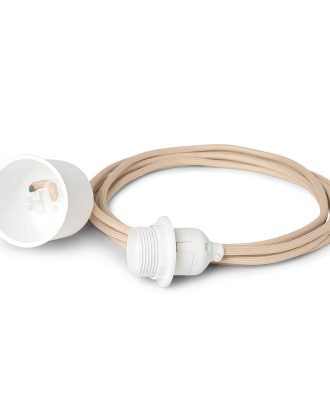 Ferm Living sladd Pendellampa 4 m - Lampsladdar & Lampupphängning Textil Sand