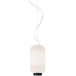 Foscarini Chouchin Reverse 2 Pendel Vit / Led Dimbar - Taklampor Munblåst Glas Svart