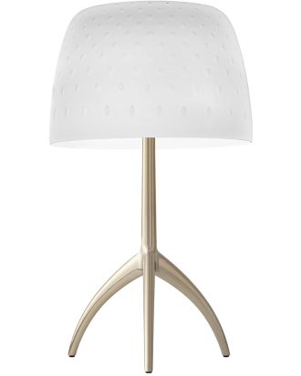 Foscarini Lumiere 30th Piccola Bordslampa Champagne/bubbles - Bordslampor Handblåst Glas Vit