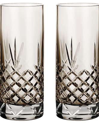 Frederik Bagger Crispy Highballglas 2-pack Copal - Highballglas & Longdrinkglas Kristallglas Brun