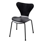 Fritz Hansen Sjuan Barnstol Svart - Barnstolar Stål Vit