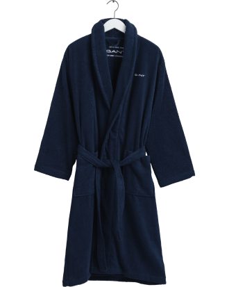 Gant Home Gant Badrock L - Badrockar & tofflor Ekologisk Bomull Yankee Blue