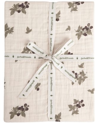 Garbo & Friends Blackberry Muslin Dra-på-lakan 60x120 - Barnsängkläder Bomullsmuslin Beige