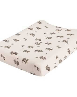 Garbo & Friends Blackberry Muslin Överdrag Till Skötbädd 50x70 - Barnfiltar Bomullsmuslin Beige