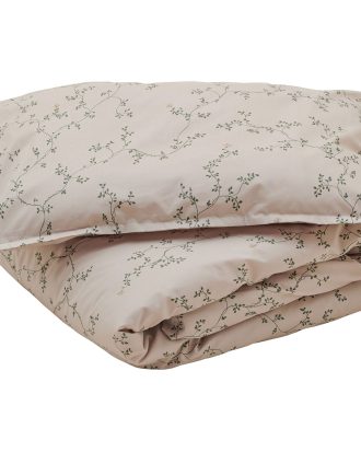 Garbo & Friends Botany Baby Bäddset 70x100/40x45 Cm - Barnsängkläder Bomullspercale Ljusgrå