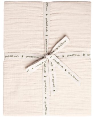 Garbo & Friends Eggshell Muslin Dra-på-lakan 140x200 Cm - Underlakan Bomullsmuslin Beige