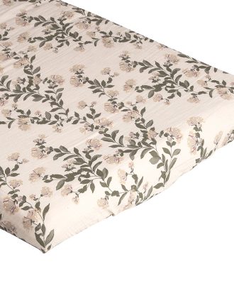 Garbo & Friends Honeysuckle Muslin Dra-på-lakan 90x200 Cm - Underlakan Bomullsmuslin Sand