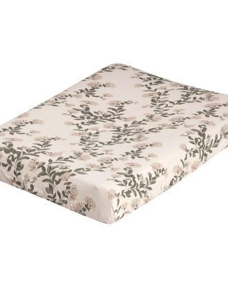 Garbo & Friends Honeysuckle Muslin Överdrag Till Skötbädd 41x81 Cm - Barnfiltar Bomullsmuslin Sand