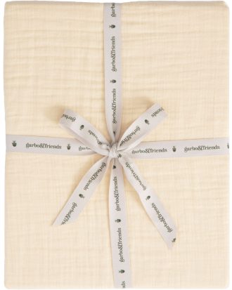 Garbo & Friends Limone Muslin Dra-på-lakan 70x140 Cm - Barnsängkläder Bomullsmuslin Gul
