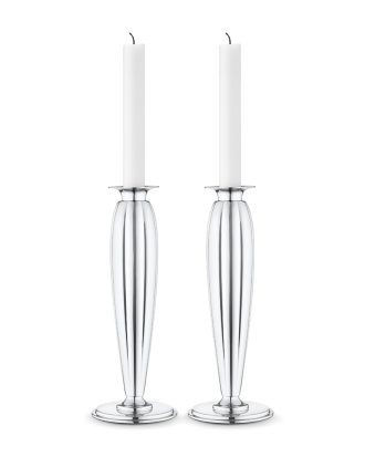 Georg Jensen Bernadotte Ljusstake 23,5 Cm 2-pack - Ljusstakar Rostfritt Stål