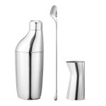 Georg Jensen Sky Gåvoset Cocktailshaker Sked & Shotglas - Shakers Rostfritt Stål