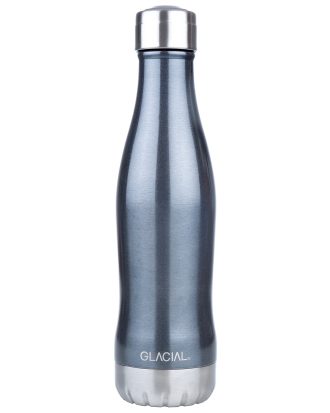 Glacial Vattenflaska 40 Cl Blue Metallic - Vattenflaskor & Glasflaskor Rostfritt Stål Svart