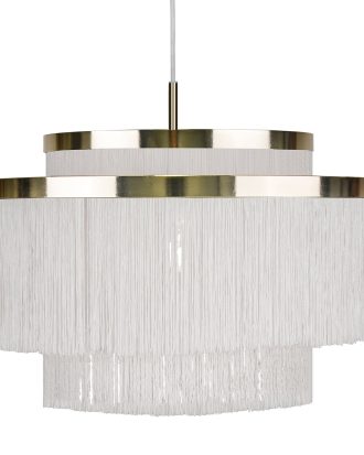 Globen Lighting Frans Pendel - Taklampor Textil Vit