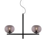 Globen Lighting Gemini Pendel /rök - Taklampor Glas Svart