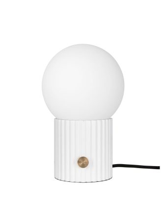 Globen Lighting Hubble Bordslampa 22 Cm - Bordslampor Polyresin Vit