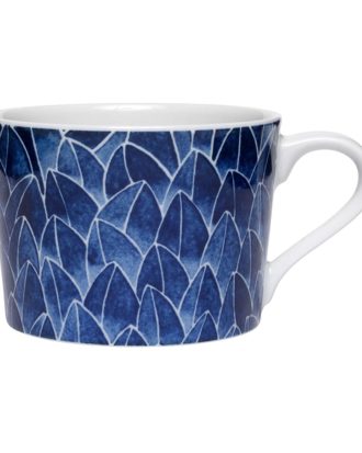 Götefors Porslin Botanica Field Kopp Blå - Kaffekoppar Porslin Vit