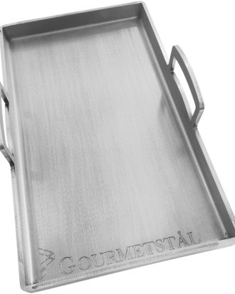 Gourmetstål Stekbord Med Handtag 25x42 Cm - Grillredskap & Grilltillbehör Stål