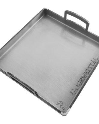 Gourmetstål Stekbord Med Handtag 32x32 Cm - Grillredskap & Grilltillbehör Stål