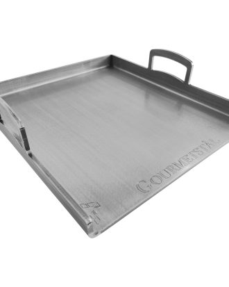 Gourmetstål Stekbord Med Handtag 34x39 Cm - Grillredskap & Grilltillbehör Stål