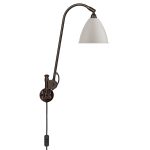 Gubi Bestlite Bl6 Vägglampa Black Brass/classic White - Vägglampor Svart