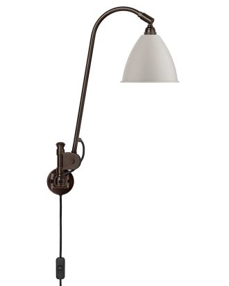 Gubi Bestlite Bl6 Vägglampa Black Brass/classic White - Vägglampor Svart