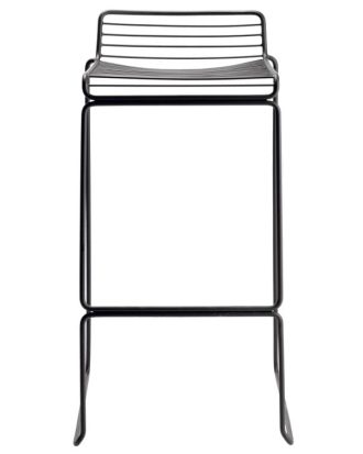 Hay Hee Barstol Hög - Barstolar Pulverlackat Stål Svart